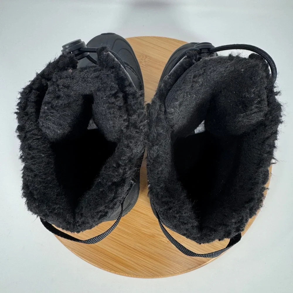 Columbia Kids Bugaboot Plus IV Omni-Heat Waterproof Winter Boots Black Kids Sz 4
